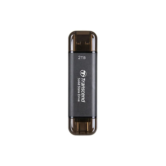 Transcend ESD310C TS2TESD310C 2TB USB-C & USB-A Portable NVMe SSD External Solid State Drive 1050MB/s