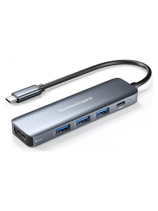 USB-C to 5-in-1 4K Multiport Adapter HDMI USB Hub