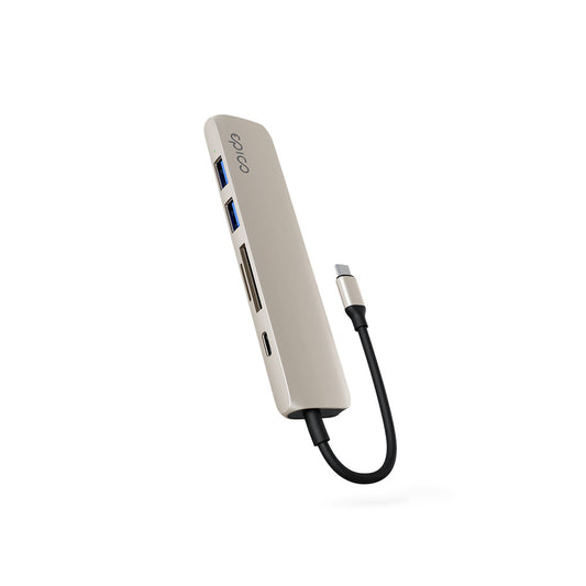 USB-C 6-in-1 Hub LAN 1000Mbps HDMI 4K Multiport Adapter