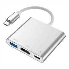 USB-C to HDMI 3-in-1 Adapter (USB 2.0 + HDMI + Power)