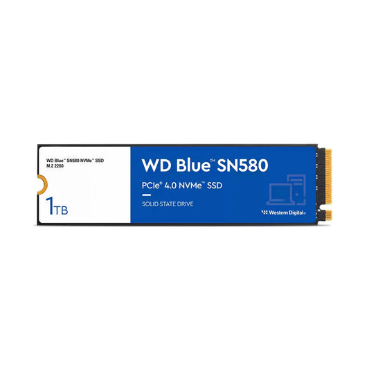 WD Blue SN580 WDS100T3B0E 1TB M.2 2280 PCIe Gen4 NVMe SSD Internal Solid State Drive