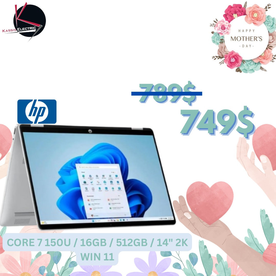 HP 15-FD1899NR 15.6” FHD Core 7 150U 16GB 512GB Win11 – Silver