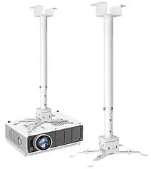 X5010-W Ceiling Projector Mount Bracket Adjustable 50–100cm White (Up to 30kg)