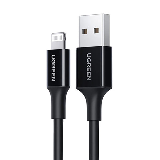 Ugreen US155 80822 USB-A / Lightning MFi 2.4A cable 1m - black(80822) - white(20728)