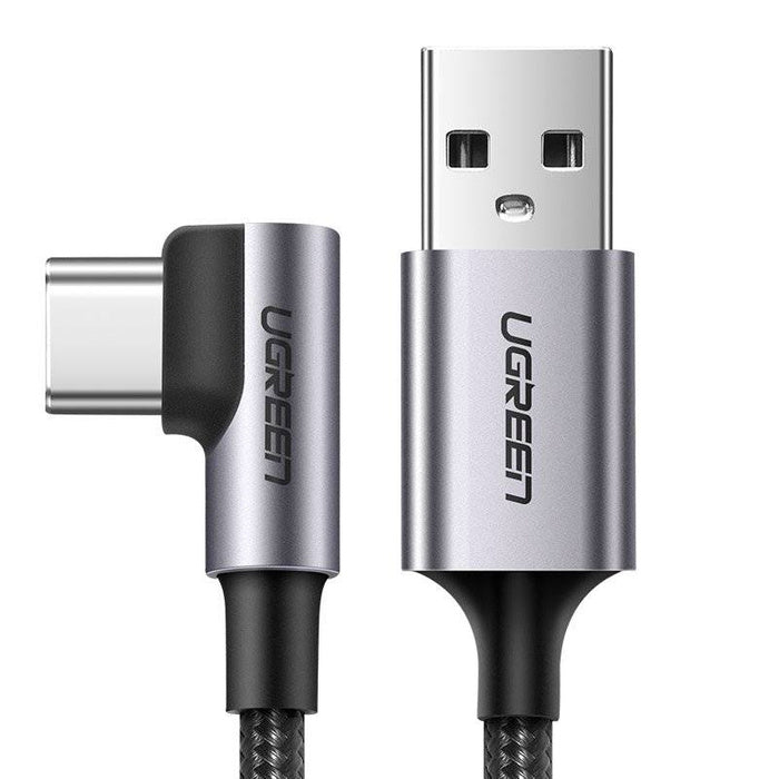 Ugreen angle cable USB - USB Type C 2m 3A Black (50942)
