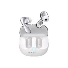 Promate Baton White Hybrid ANC True Wireless Earbuds Bluetooth 5.4 6959144066592