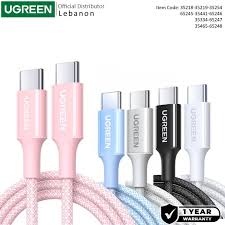UGREEN USB-C to USB-C PD60W Braided Cable, Fast Charge