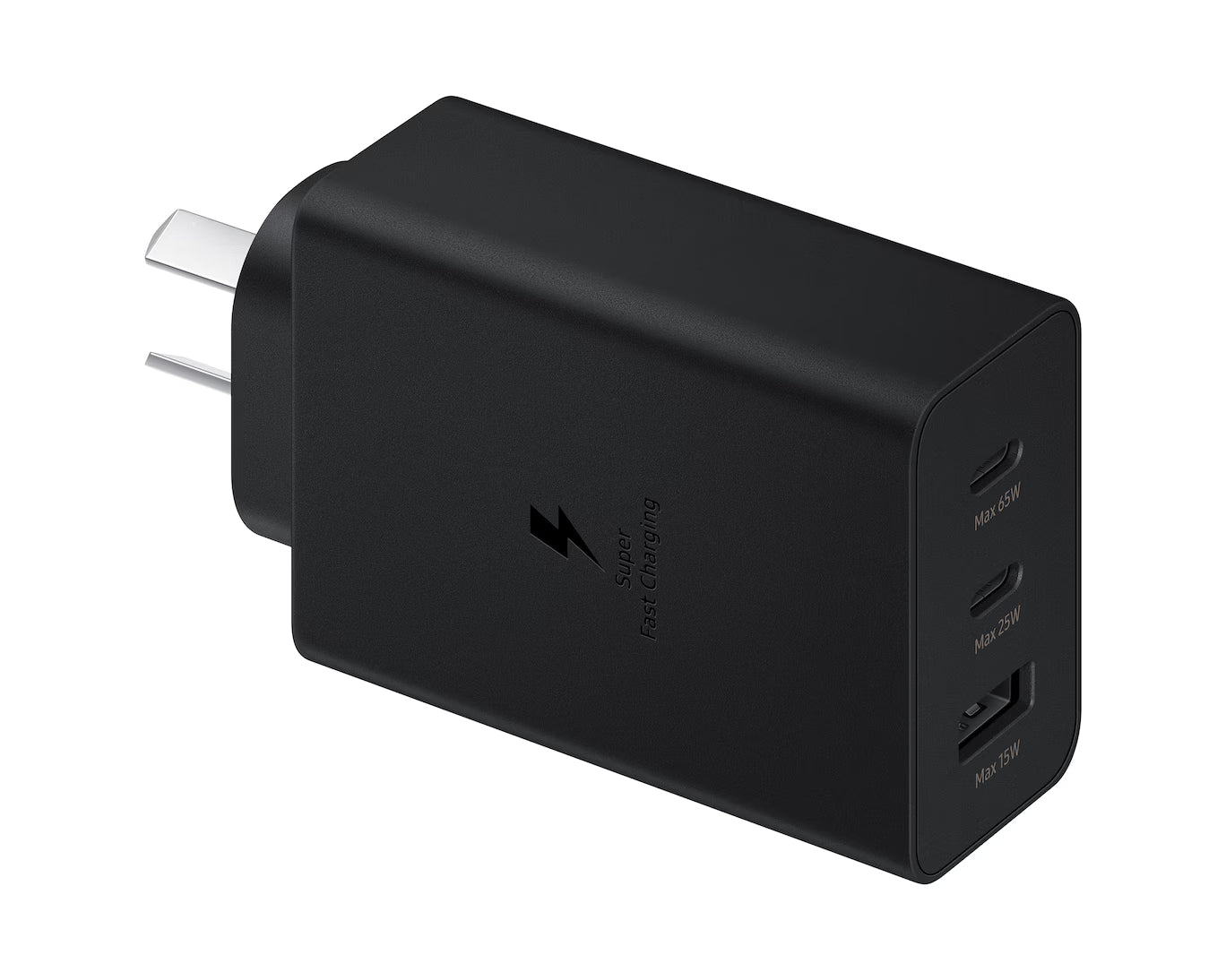 Samsung 65W USB-C Fast Charger Trio EP-T6530NBEGWW – 3-Port GaN Adapter, PD 3.0, PPS